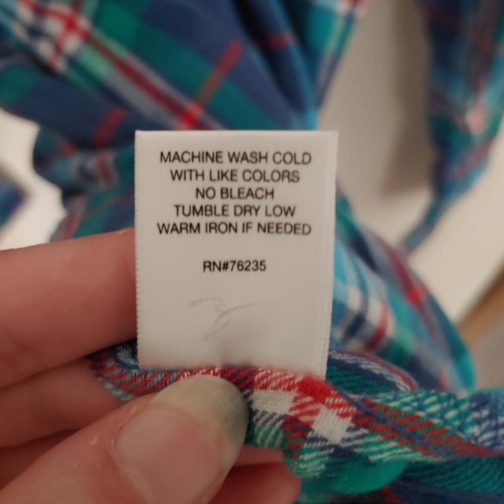 NWT Plaid Flannel Shirt - Picture 4 of 4